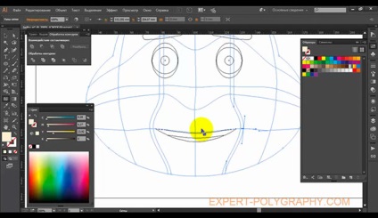 Як зробити обсяг сітчастим градієнтом (mesh tool) в illustrator