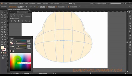 Як зробити обсяг сітчастим градієнтом (mesh tool) в illustrator