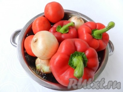 Приготування лечо з болгарського перцю - рецепт з фото