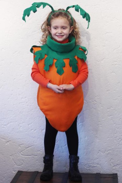 Як зробити костюм морквини своїми руками фото