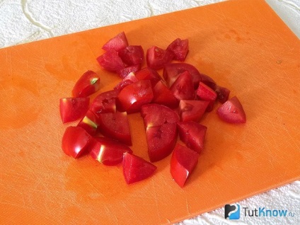 Рецепт яєчня з баклажанами і помідорами