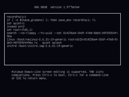 Керівництво по редагуванню параметрів завантаження ядра linux