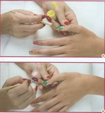 Як правильно робити розпис нігтів темперою, фото інструкція