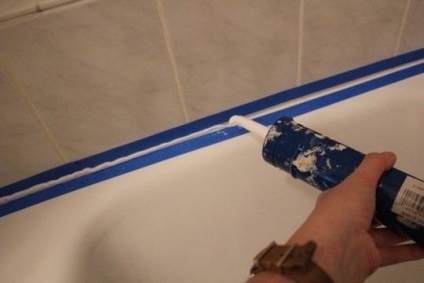 Стик між плиткою та ванної способи герметизації