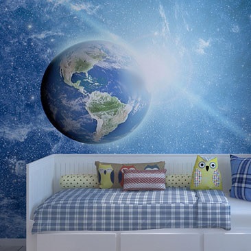 У стилі космос - дизайн інтер'єру дитячих кімнат фото
