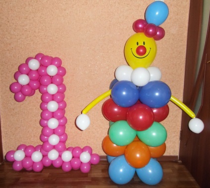 Як зробити цифру 2 на день народження з кульок