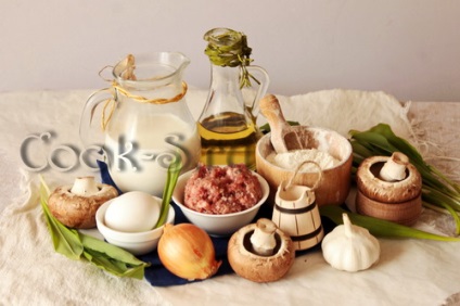 Млинці з м'ясом та грибами - покроковий рецепт з фото, різний