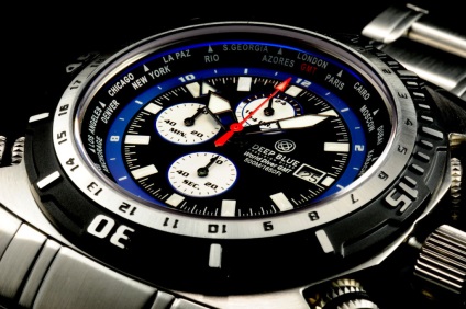 Deep blue world diver gmt недорогий годинник дайвери з америки