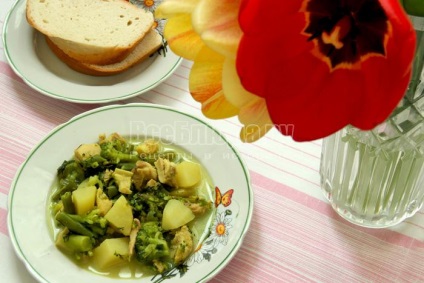 Рагу з курки з овочами (спаржа, брокколі) - покроковий рецепт з фото, всі страви