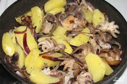 Салат з восьминога з картоплею - покроковий рецепт з фото на
