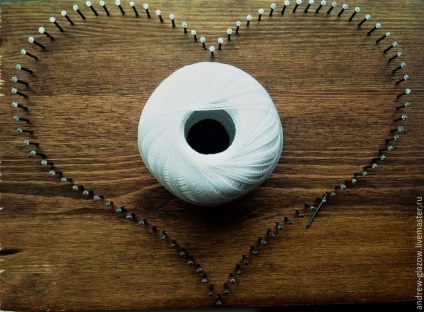 Створюємо серце в техніці string art - ярмарок майстрів - ручна робота, handmade