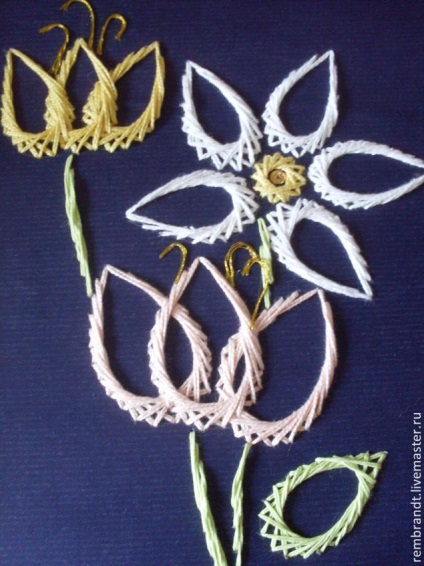 Букет квітів в техніці изонить - ярмарок майстрів - ручна робота, handmade