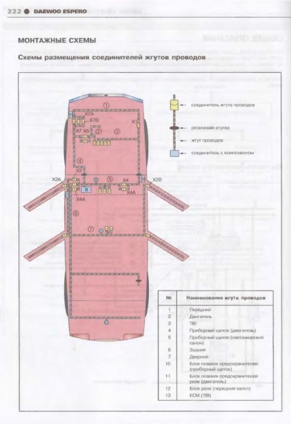 Електросхеми деу Есперо (daewoo espero) всі схеми авто