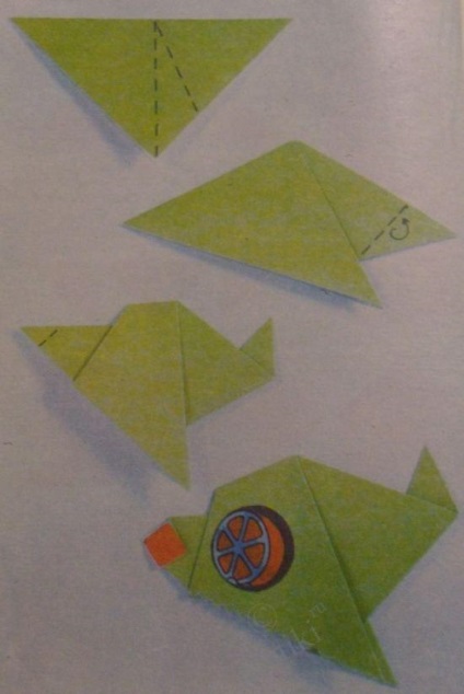 Орігамі з паперу - прості схеми риби