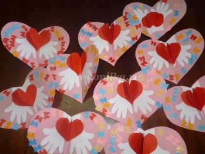 Валентинка для мами з паперу руками дитини 5-7 років