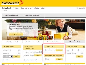 Swiss post - пошта швейцарии