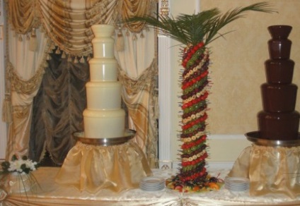 Шоколадний фонтан - весілля - весільний рай