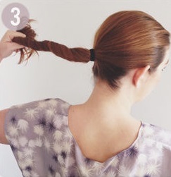 Незвичайний пучок на довге волосся покрокова інструкція фото
