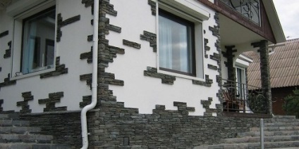 Оздоблення фасадів і стін декоративним каменем з фото і відео