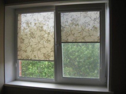 Рулонні штори на пластикові вікна без свердління