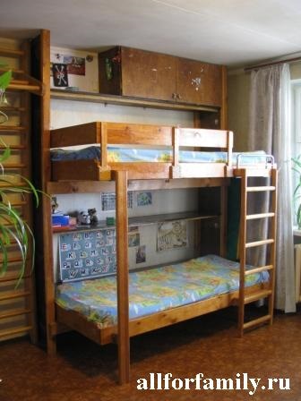 Складна двох'ярусна ліжко для дітей, зроблена своїми руками, ідеї для сім'ї, рукоділля