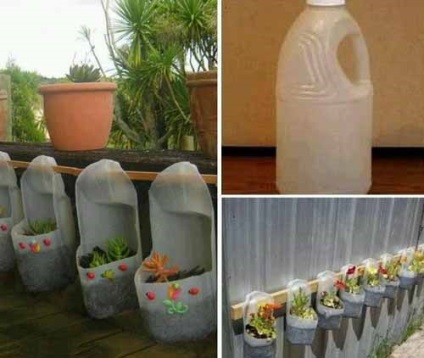 15 Ідей для дачі вертикальний сад з пластикових пляшок