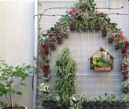 15 Ідей для дачі вертикальний сад з пластикових пляшок