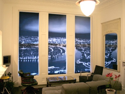 Фото жалюзі на вікнах, особливо рулонних пластикових штор на вікна, варіанти штор, особливості