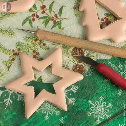 Новорічний урок ліплення печиво з полімерної глини для ялинки - ярмарок майстрів - ручна робота,