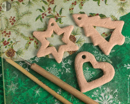 Новорічний урок ліплення печиво з полімерної глини для ялинки - ярмарок майстрів - ручна робота,