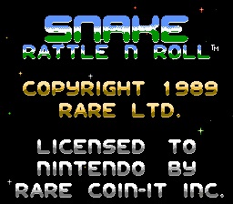 Гра snake rattle n roll, змійки Ратлам і рол - старі ігри