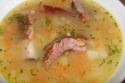 Які варіанти супу з копченими реберцями (крім горохового) знаєте