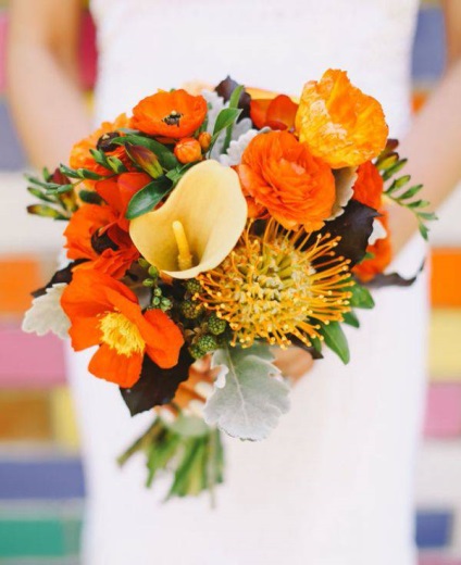 Весілля в помаранчевому кольорі, оформлення в стилі апельсин