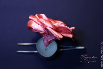 Робимо атласну троянду - ярмарок майстрів - ручна робота, handmade