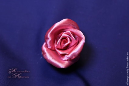 Робимо атласну троянду - ярмарок майстрів - ручна робота, handmade