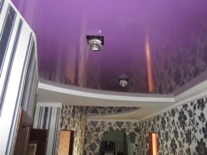 Фіолетовий стелю в інтер'єрі неповторна краса, елегантність і стиль