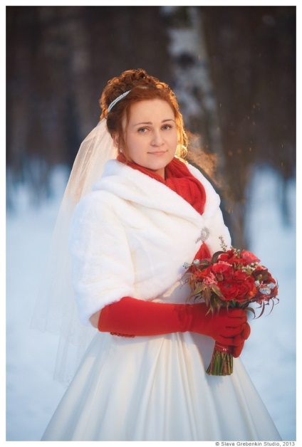 Зимовий наряд нареченої - тепло тобі, дівчино, весільні сукні та костюми, тенденції, вибір сукні