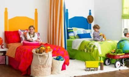 Дитяча кімната для хлопчика і дівчинки оформлення, фото