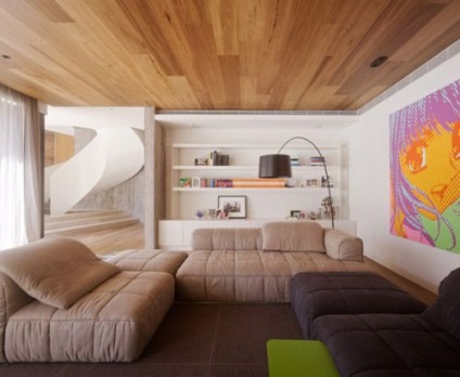 Дизайн стелі в вітальні, фото огляд ідей - інтернет-журнал inhomes