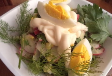 Салат із щавлю (з яйцем, огірком, яблуком) рецепти з фото