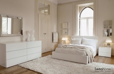 Як створити білий інтер'єр спальні з яскравими акцентами, розкіш і затишок