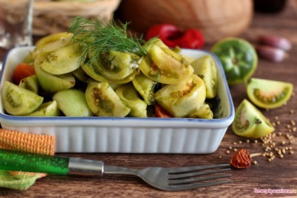 Мариновані зелені помідори з гірчицею - смачні рецепти заготовок на зиму - соління,