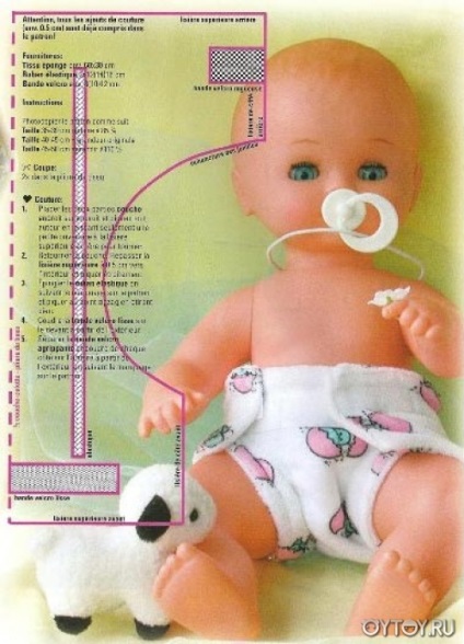 Одяг для пупсів-немовлят (викрійки)