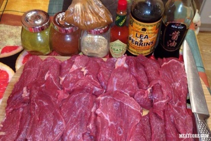 М'ясний рецепт beef jerky або іншими словами сушене м'ясо до пива