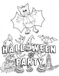 Розмальовки на Хеллоуїн (happy halloween)