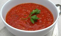 Суп - пюре з баклажанами і помідорами - домашній ресторан