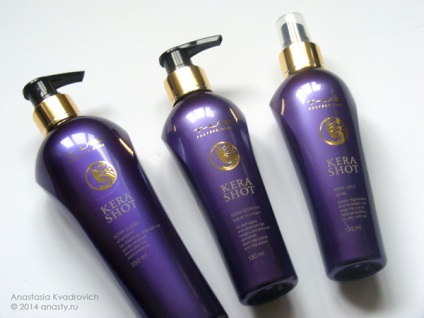 T-lab professional kera shot shampoo, spray and leave-in cream