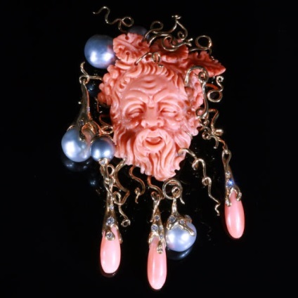 Прикраси з різьбленого корала - ярмарок майстрів - ручна робота, handmade