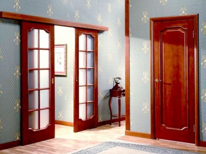 Як вибрати розсувні подвійні двері в зал фото ідеї