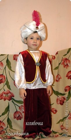 Новорічний костюм султана своїми руками для хлопчика